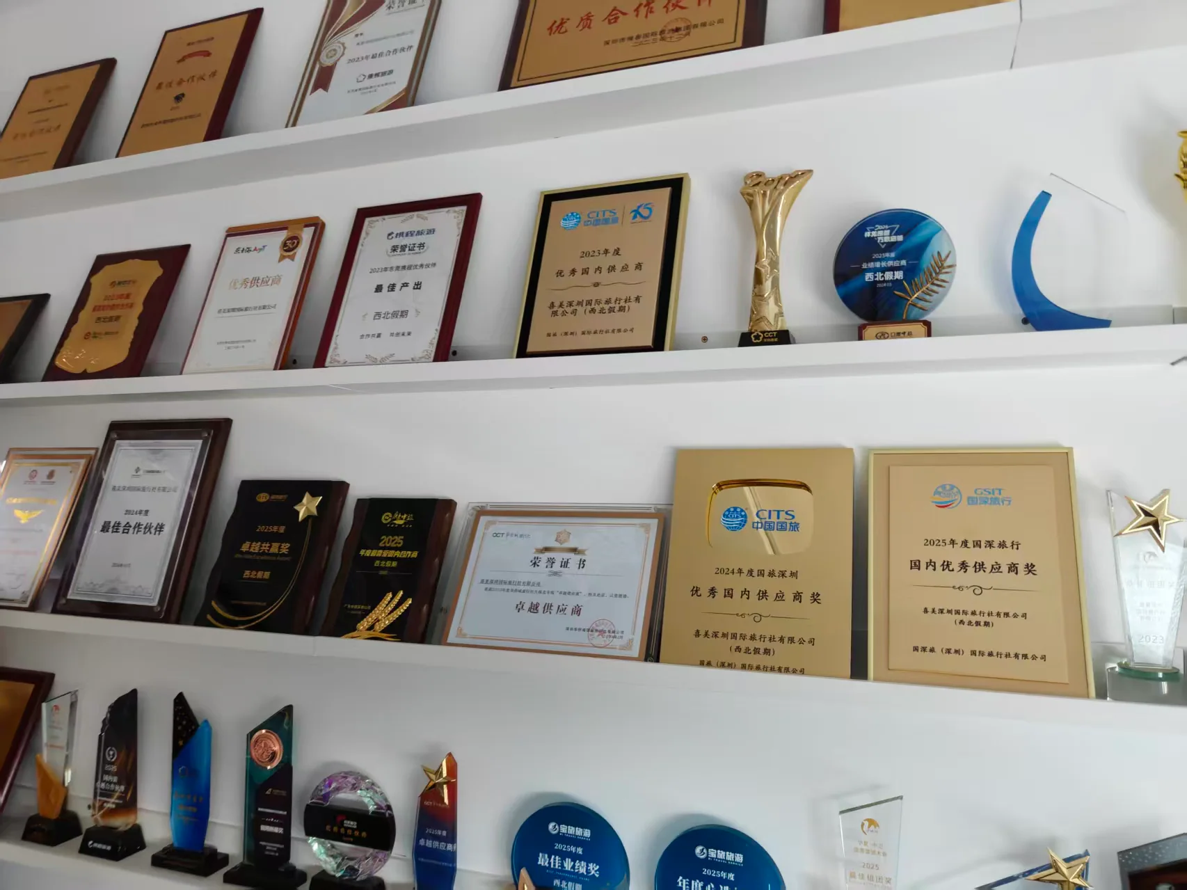 Wandrift China partnership honours and awards display
