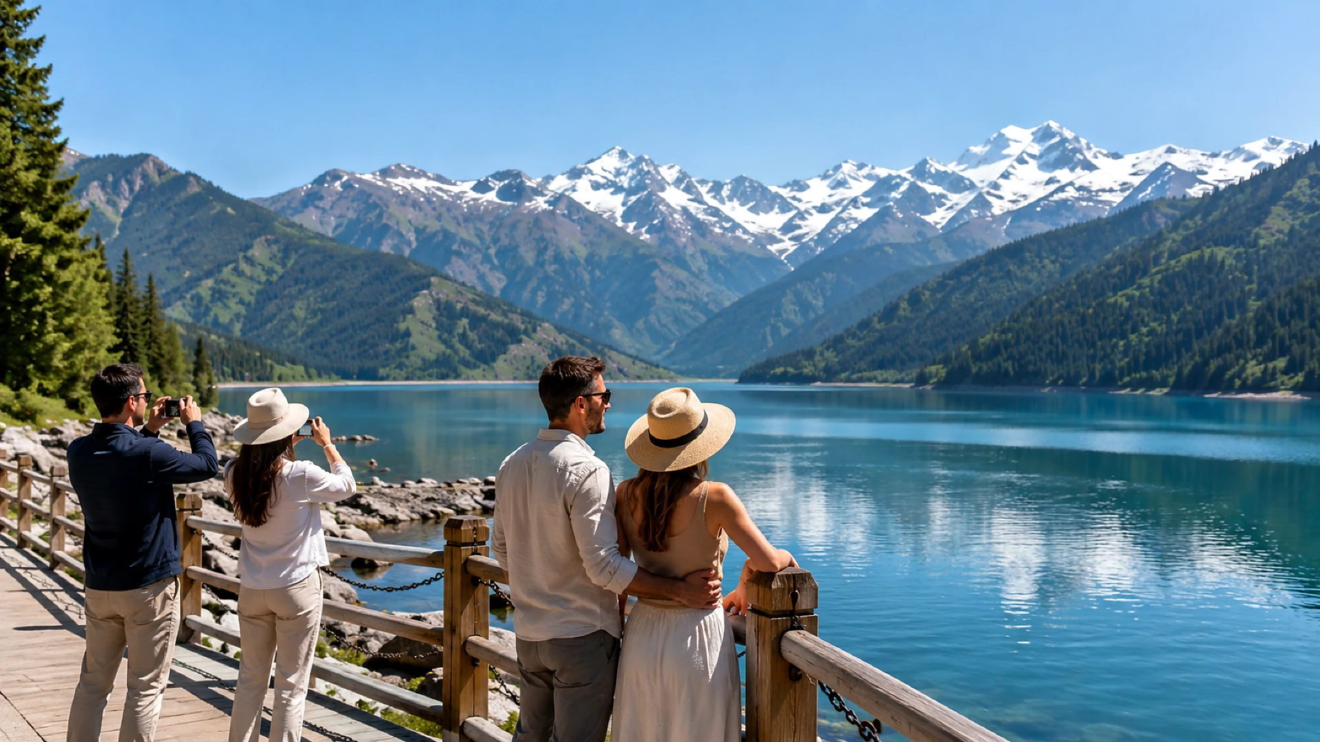 One-Day Door-to-Door Transfer from Urumqi to Tianchi Lake in Tianshan Mountains with English, Chinese, Korean, or Japanese Guides – Travel Product Image