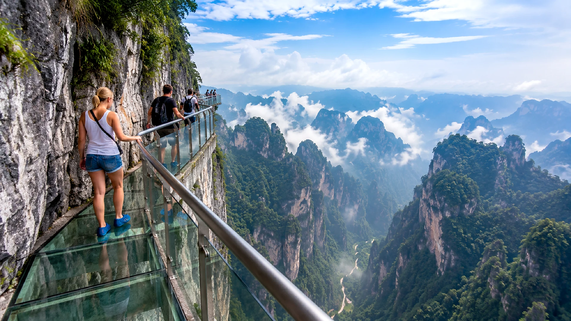 Zhangjiajie High-Altitude Wonders English-Language One-Day Tour | Tianmen Mountain Cable Car + Tianmen Cave + Grand Canyon Glass Bridge Product Image
