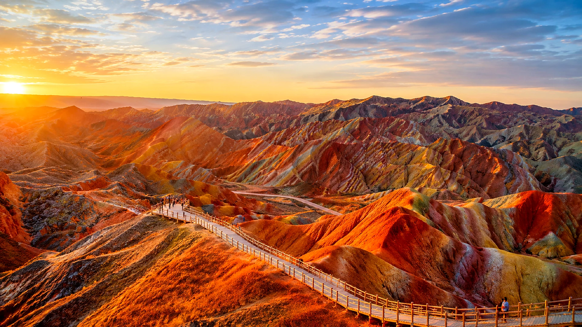 Zhangye Qicai Danxia Sunset Private Small Group | Buddha Temple Silk Road Culture + Hotel Transfer + Multilingual Guide Product Image