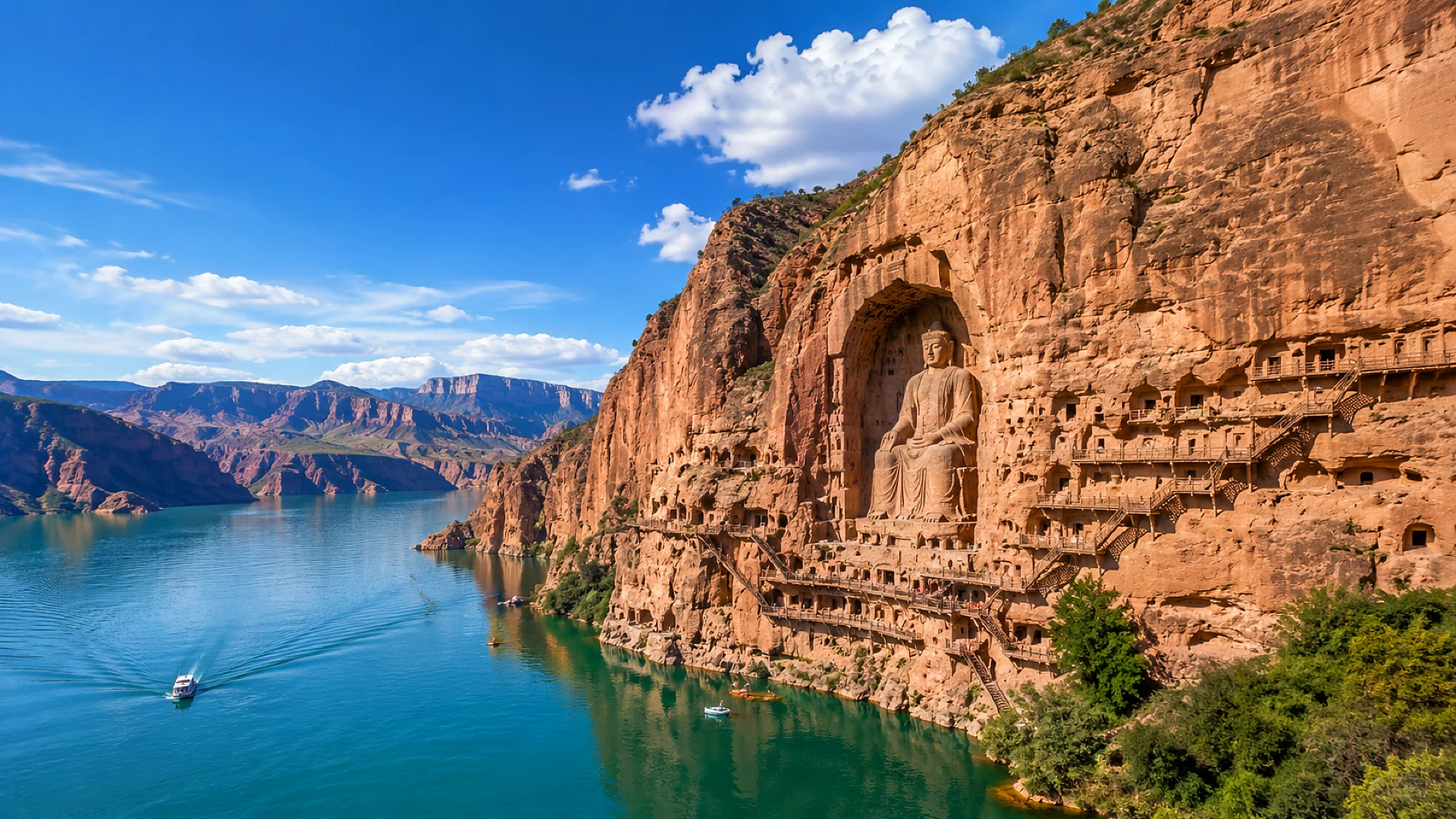 Lanzhou Departure · Yellow River Secrets · Bingling Temple Grottoes and Liujiagxia Private One-Day Tour Product Images