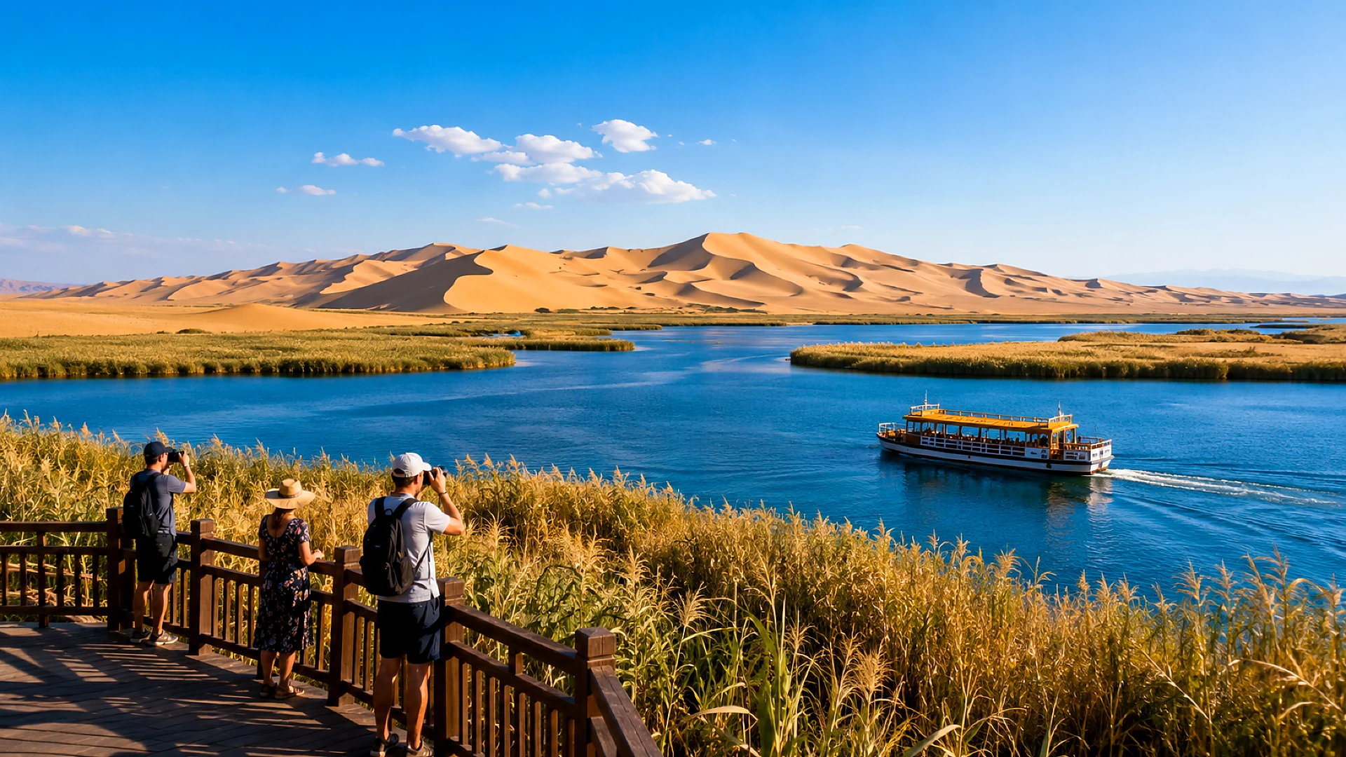 Yinchuan Private Day Tour: Shah Lake Ecological Area + Zhengbeibao Western Film Town - Product Images