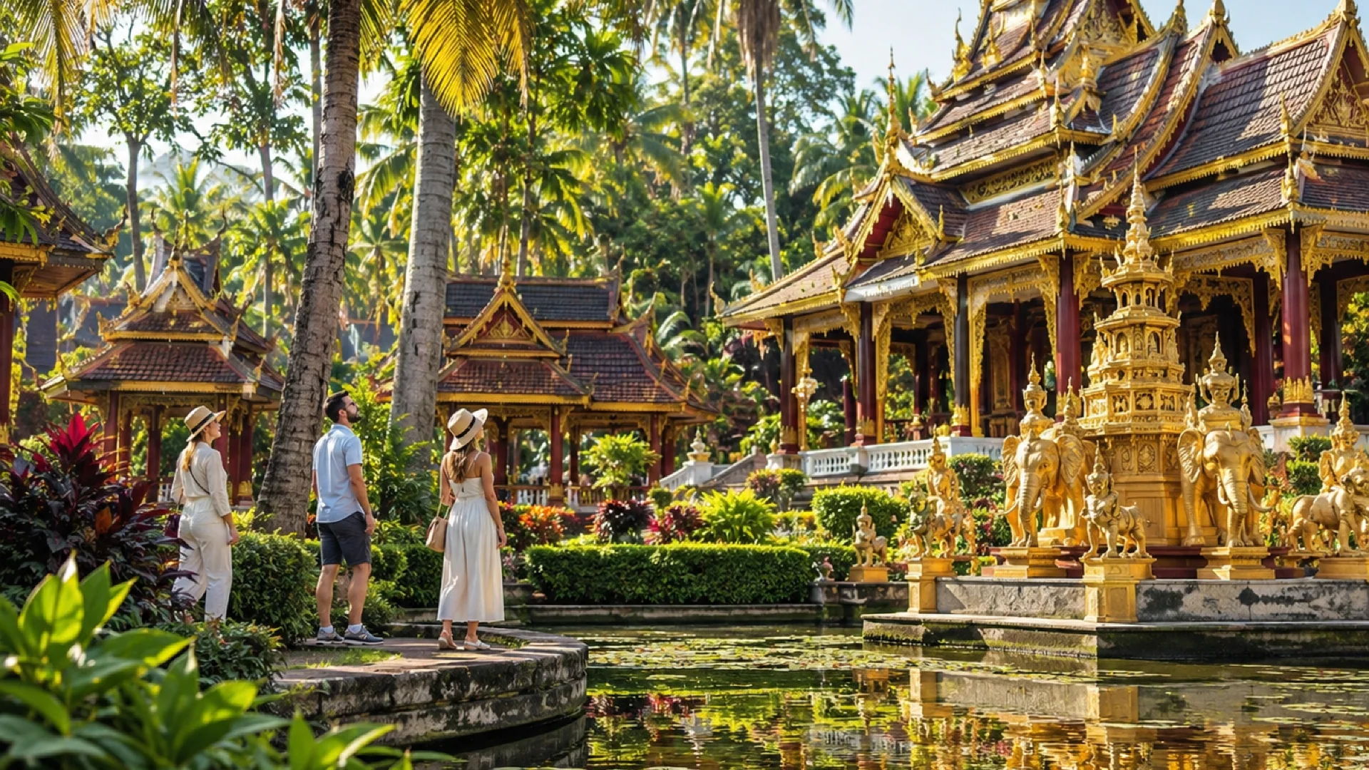 Xishuangbanna Dai Charm Mystique Private Day Tour | Mengtang Park · Temple of the Buddha · Mengzhang Village Intangible Heritage Product Images