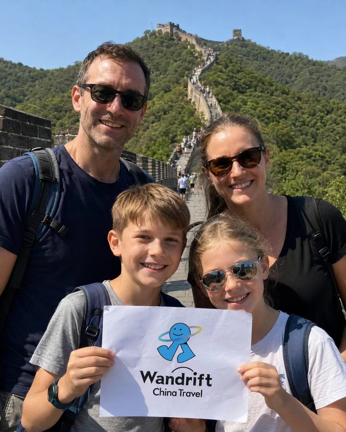 Wandrift China Guests on the Great Wall Family Trip